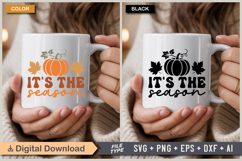 It&#039;s The Season SVG File | Fall Retro SVG Product Image 4