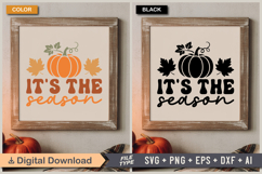 It&#039;s The Season SVG File | Fall Retro SVG Product Image 5