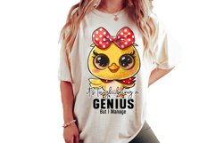 It's Tough Being A Genius Sublimation PNG Product Image 2