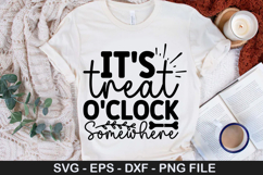 It's treat o clock SVG - Funny Christmas Dog Sayin Design Product Image 1