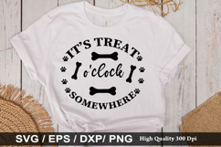 it&#039;s treat o&#039;clock somewhere SVG - Christmas Dog Design Product Image 1