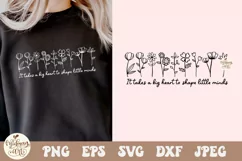 It Takes a Big Heart to Shape Little Minds SVG PNG, Teacher Product Image 2