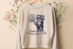 It Takes a Big Heart SVG - Teacher Raccoon Kindergarten PNG Product Image 2
