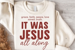 It Was Jesus All Along SVG, Bible Spirit Christian SVG Product Image 6