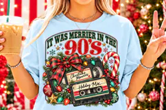 It Was Merrier in the 90s PNG | Retro Christmas Cassette Png Product Image 4