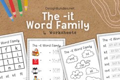 The -it Word Family Educational Activity Product Image 1