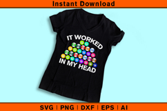 It Worked In My Head SVG Funny Billiards Pool Design Product Image 3