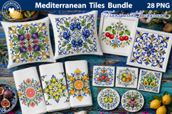 Mediterranean Tiles Bundle | Coastal Italian Ceramic Product Image 1