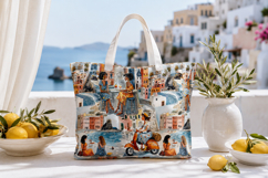 Italian Riviera Seamless Pattern Coastal Travel JPG Design Product Image 4