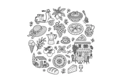 Italian Summer Hand Embroidery Pattern PDF Round Hoop Medite Product Image 2