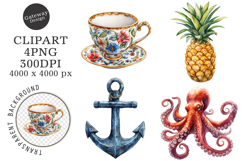 Italian Summer Clipart Png Product Image 1