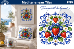Berry Tile Art | Mediterranean Wall Decor Product Image 1