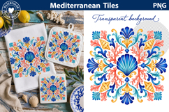 Mediterranean Seashell Tile Art | Coastal Sublimation Product Image 1