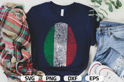 Italy SVG | Italy Flag Fingerprint | SVG PNG DXF EPS Product Image 1