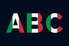 Italy flag letter mark logos Product Image 1