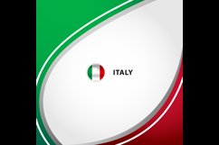 Italy square layout background concept design template Product Image 2