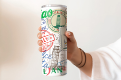 Country Travel Tumbler Wrap 20oz|Sublimation PNG. Product Image 3
