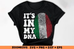 It's in my DNA Italy Flag Fingerprint Sublimation PNG, SVG Product Image 2