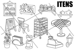 Kawaii Bakery Procreate Brushes | Bear Baking Scenes Product Image 6