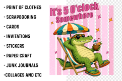 Its 5 OClock Crocodile PNG Product Image 2