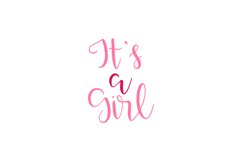 It's A Girl SVG Cut File Product Image 1
