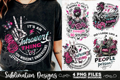 Antisocial Sarcastic PNG Funny Sublimation 4 Designs Product Image 7