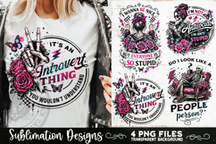 Antisocial Sarcastic PNG Funny Sublimation 4 Designs Product Image 8