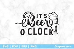 It's Beer O'clock SVG | Funny Beer Lover SVG File Product Image 2