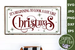 It's Beginning To Look A Lot Like Christmas Farmhouse Svg Product Image 1