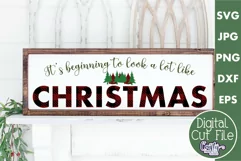 It's Beginning To Look A Lot Buffalo Plaid Christmas Svg Product Image 1