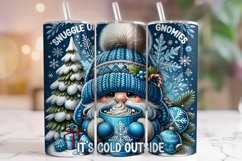 Snuggle Up Gnomies It&#039;s Cold Outside Tumbler, Cozy Season Product Image 1