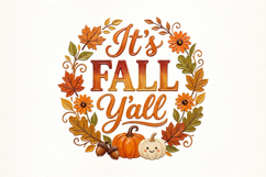 It s Fall Yall Png T-shirt PNG Product Image 1