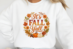It s Fall Yall Png T-shirt PNG Product Image 2
