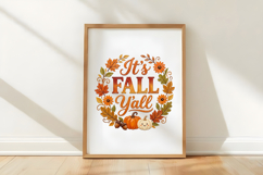 It s Fall Yall Png T-shirt PNG Product Image 5