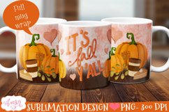 pumpkins and pie fall design for 11oz and 15oz mugs