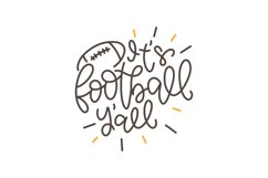 It's Football Y'all SVG Cut File Product Image 1