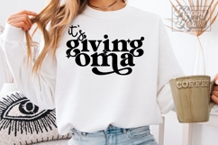 Its Giving Oma SVG - Blessed Oma Era Trendy Mothers Day Product Image 1