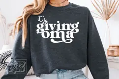 Its Giving Oma SVG - Blessed Oma Era Trendy Mothers Day Product Image 3