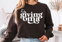 Its Giving Oma SVG - Blessed Oma Era Trendy Mothers Day Product Image 5