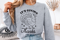 Its Giving Thanks SVG PNG - Thanksgiving SVG - Fall Decor Product Image 2