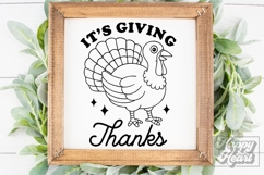 Its Giving Thanks SVG PNG - Thanksgiving SVG - Fall Decor Product Image 5