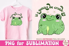 It's gonna be croak-ey png, Trendy Funny Cute Frog Product Image 2