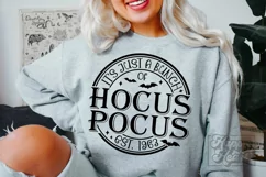 Its Just A Bunch Of Hocus Pocus Co SVG - Retro Halloween PNG Product Image 3