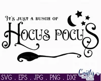 Bunch Of Hocus Pocus Halloween Farmhouse Sign Svg Product Image 2