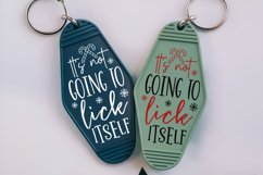 It&#039;s Not Going To Lick SVG , Christmas Motel Keychain SVG Product Image 3