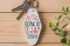It&#039;s Not Going To Lick SVG , Christmas Motel Keychain SVG Product Image 2