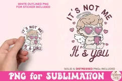 It's Not Me It's You PNG, in Trendy vintage retro Cupid Fun Product Image 5