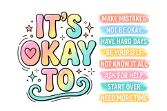 T shirt Mental health awareness quote with colorful typograp Product Image 2