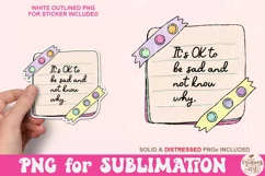 It's Ok To Be Sad And Not Know Why Png, Mental Health Png Product Image 1