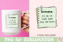 Reminder Png Bundle, Positive Quotes Png Designs Product Image 7